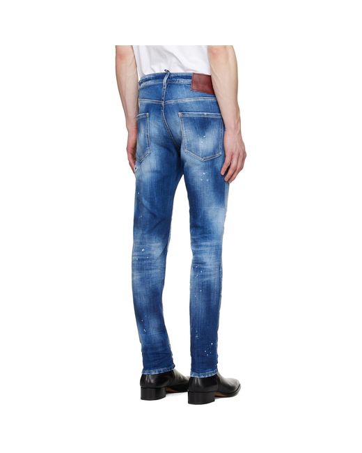 DSquared² Blue Teddy Jeans for men
