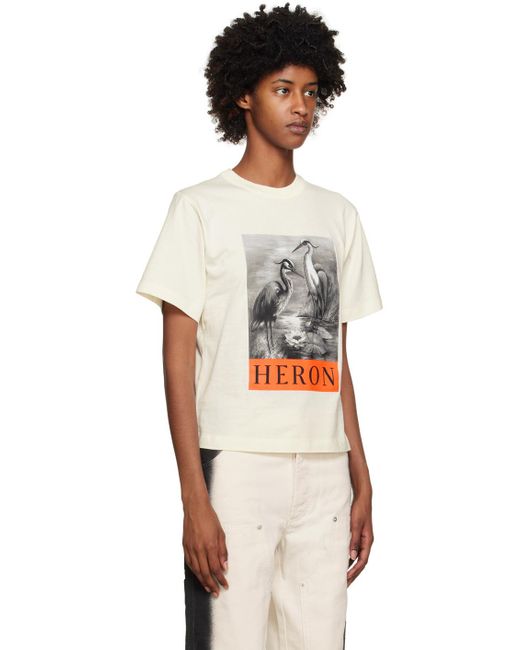 Heron Preston Multicolor White 'heron' T-shirt