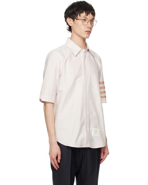 Thom Browne Black Multicolour Stripe 4-bar Shirt for men