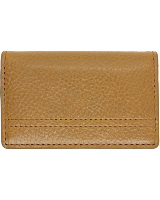 Lemaire Black Gear Pocket Organizer Card Holder for men