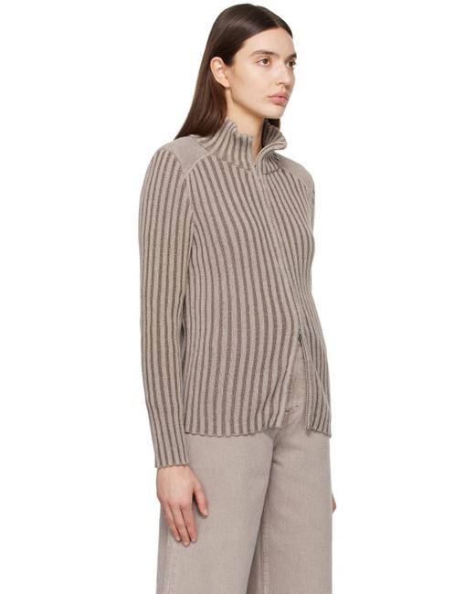 Our Legacy Brown Taupe Classic Cardigan