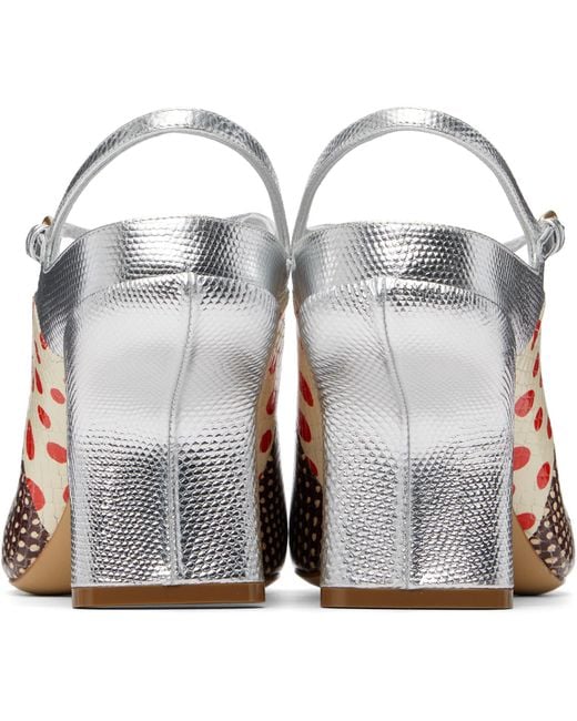 Dries Van Noten Black Patchwork Heels