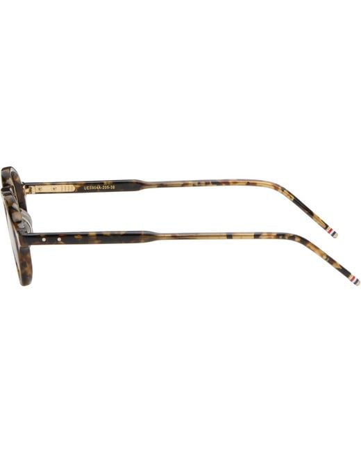 Thom Browne Brown Round Sunglasses for men