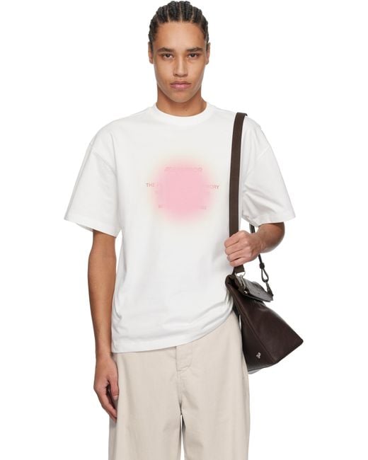 Adererror White Eternity Product. 46 T-Shirt for men