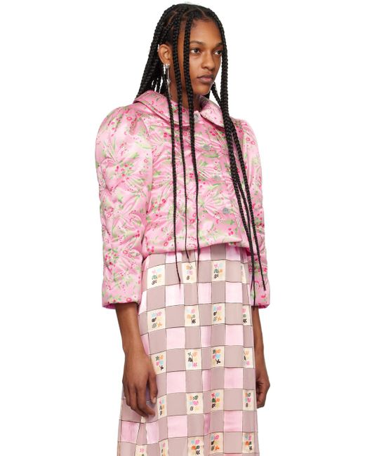 Anna Sui Pink Arcadia Blossom Jacket