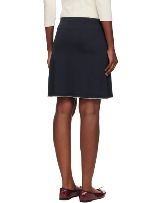 Caro Editions Black 'Caro' Jersey Miniskirt
