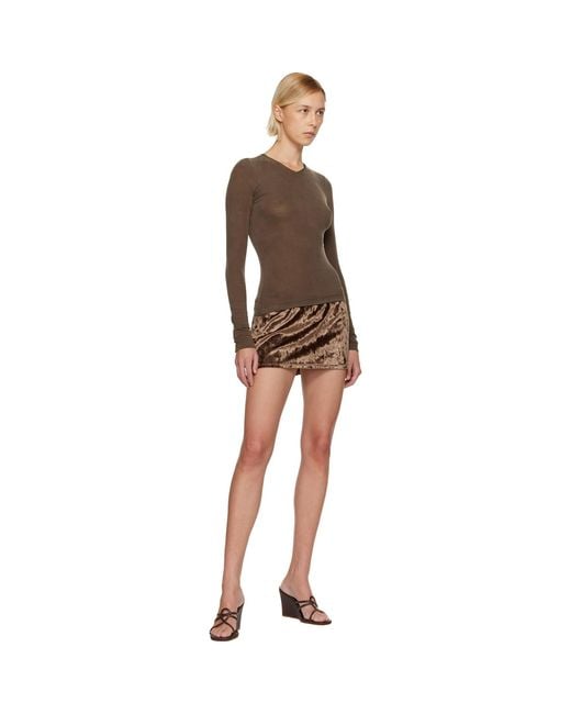 Fruity Booty Brown Second Skin V-Neck T-Shirt
