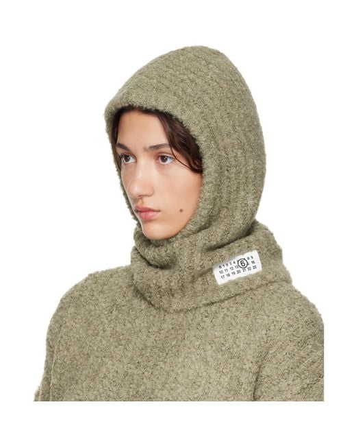 MM6 by Maison Margiela Green Logo Balaclava
