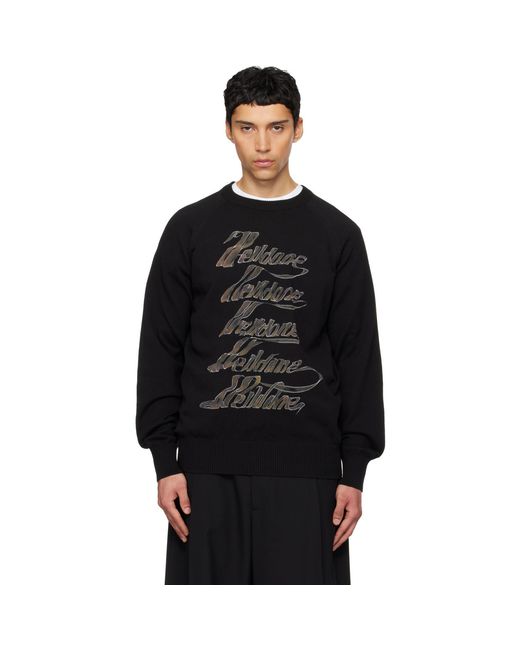 Pull Noir À Logos we11done pour homme en coloris Black