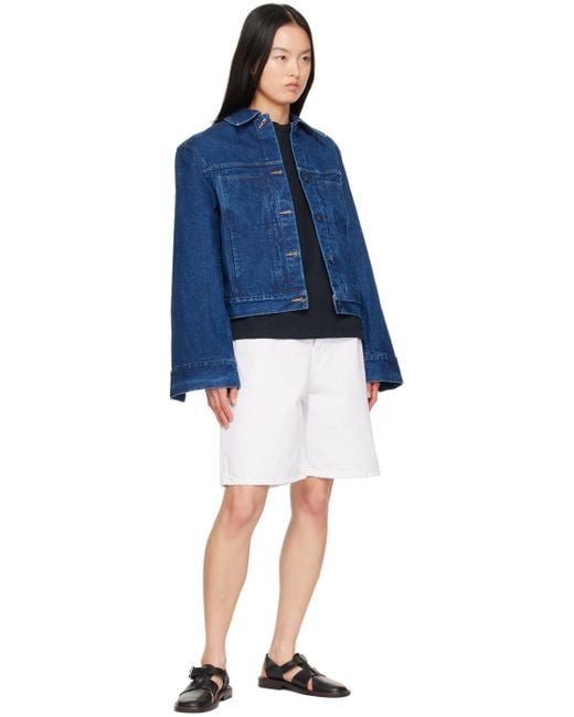 Studio Nicholson Blue Tahoe Denim Jacket