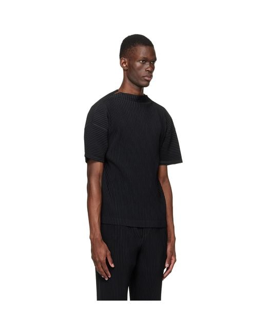 Homme Plissé Issey Miyake Black Monthly Colors March T-Shirt for men