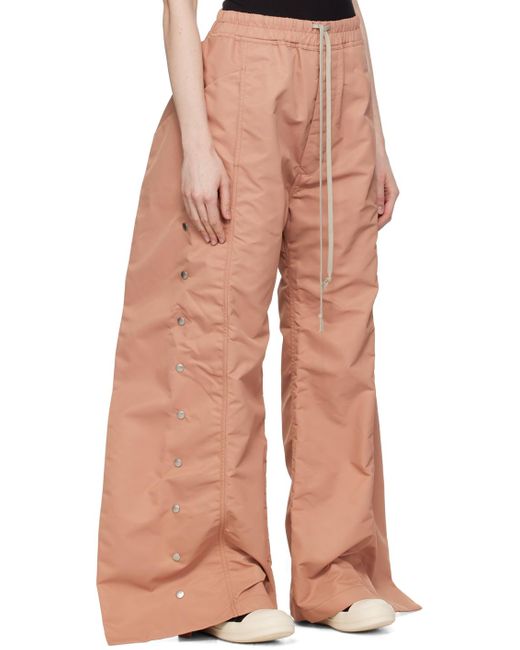 Pantalon de survêtement babel rose à boutons-pression Rick Owens en coloris Pink