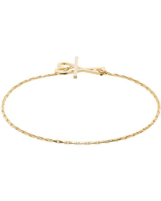 AMI Black Gold Ami De Cœur Chain Bracelet for men