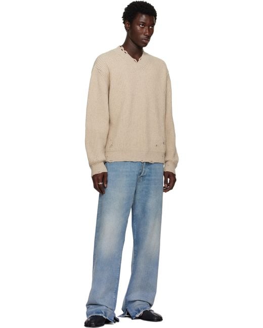 メンズ MM6 by Maison Martin Margiela Minimal ロゴ リング Metallic