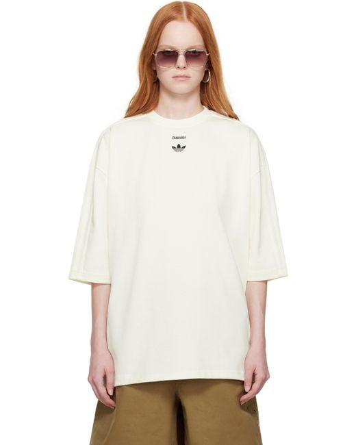 Willy Chavarria White Off- Adidas Originals Edition Short Sleeve T-Shirt