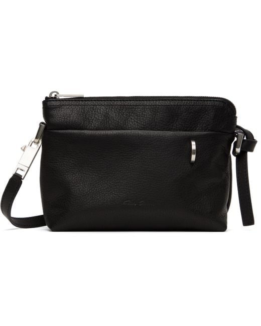 メンズ Rick Owens ブラック スモール Hollywood Adri バッグ
