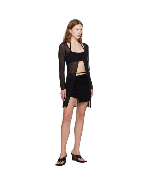 Paris Georgia Black Jasmine Cardigan & Tank Top Set