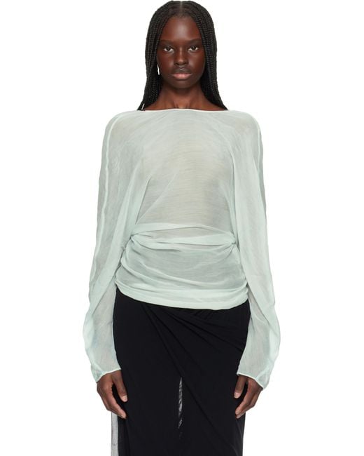 Christopher Esber Black Latticed Lace Shrug Top