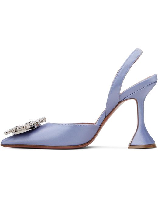 AMINA MUADDI Blue Begum Sling 95 Heels