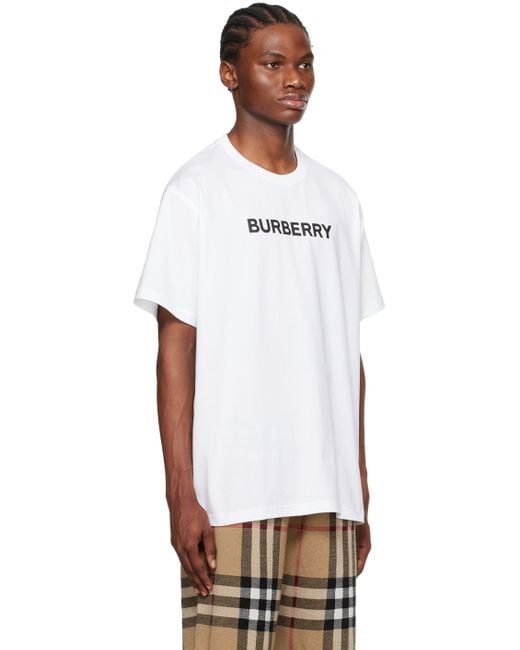 Burberry White Bonded T-shirt for men