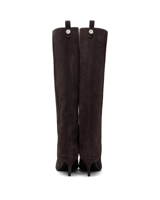 The Attico Black Lea Tall Boots