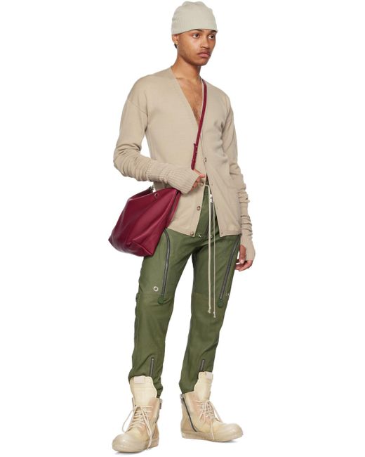 Rick Owens Natural Off-white Peter Cardigan for men