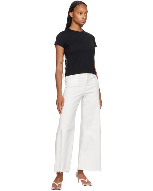 FRAME White 'Le Palazzo Crop' Jeans