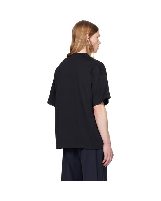 Jil Sander Black Crew-Neck T-Shirt for men