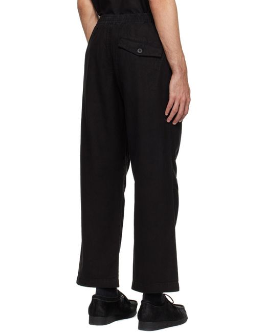 Pantalon de survêtement asymétrique noir Maharishi pour homme en coloris Black