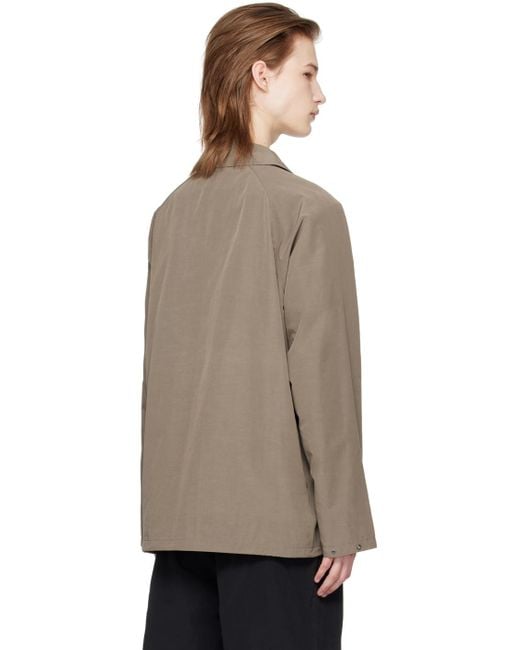 Goldwin Multicolor Win Taupe Coach Jacket for men