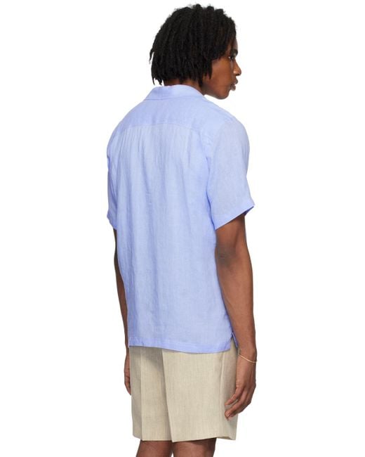 Orlebar Brown Blue Orlebar Maitan Shirt for men