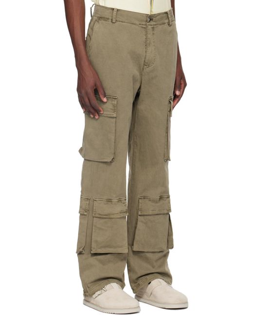 Pantalon cargo ample brun Represent pour homme en coloris Natural