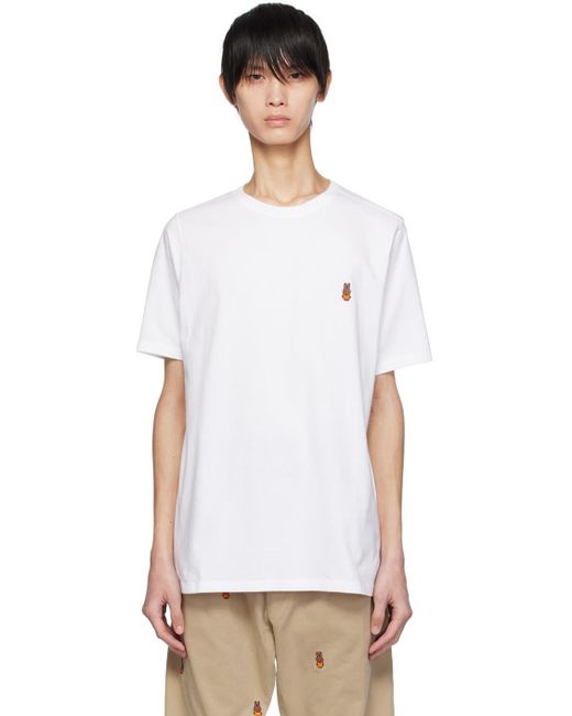 Pop Trading Co. White Miffy Embroide T-shirt for men