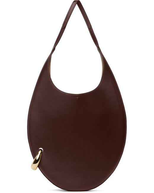 Tory Burch Brown Burgundy Pierced Bag
