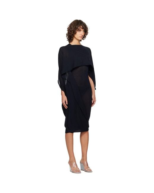 Paloma Wool Black Willy Midi Dress