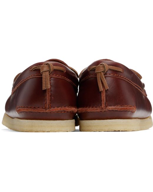 メンズ Clarks ブラウン Godney Mocc ローファー Black