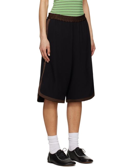 Wales Bonner Black Ossie Shorts