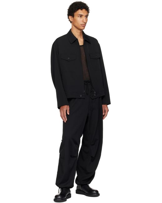Y's for men Wool Gabardine Jacket in Black for Men | Lyst Canada