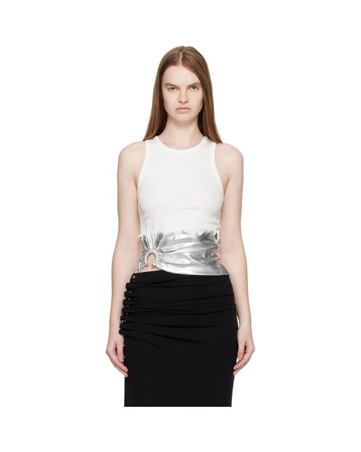 Rabanne Black Piercing Tank Top