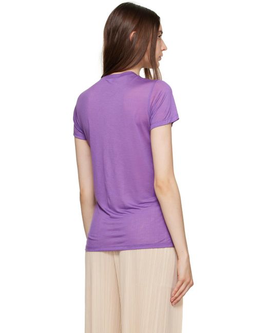 Baserange Purple Crewneck T-shirt