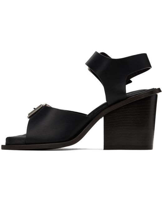 Lemaire Black Square 80 Heeled Sandals