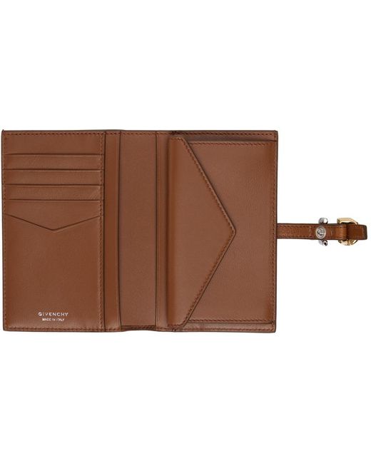 人気！GIVENCHY ブラウン Voyou 財布 Voyou card holder in leather in - soft tan | Givenchy US