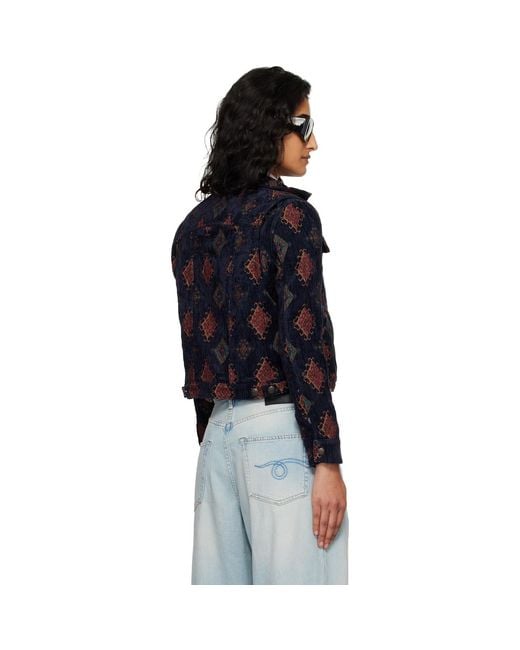 R13 Black Relaxed Trucker Jacket