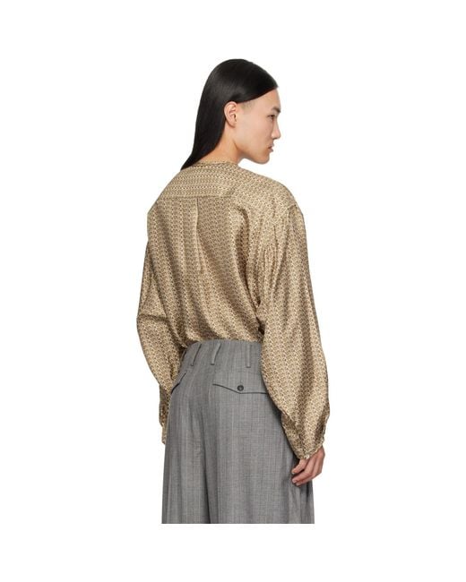 Hed Mayner Natural Printed Shirt for men