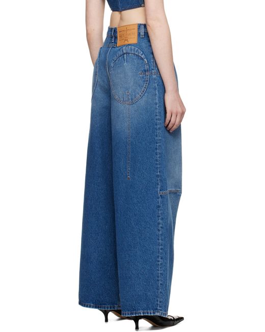Jean Paul Gaultier ブルー 'The Loose Denim' ジーンズ Blue