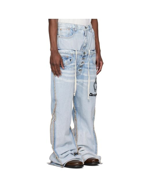 RIVINGTON roi Rebis Blue Ocultista He Rose 3 Jeans for men