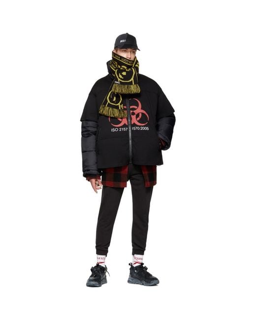 Vetements Black 'genetically Modified' Volunteer Puffer Jacket for ...