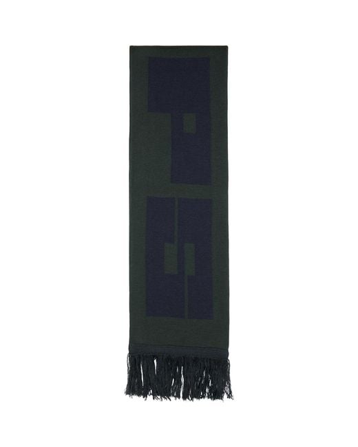 (w)taps Black Khaki & Evasion Muffler Scarf for men