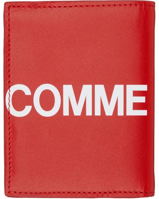 Portefeuille Rouge À Gros Logo Comme des Garçons pour homme en coloris Red