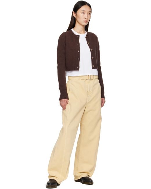 Dr. Martens Brown Elphie Ii Virginia Leather Ballerina Flats